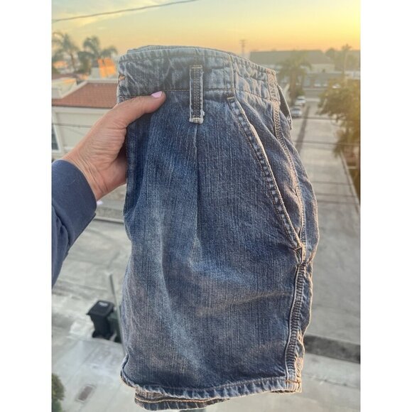 Vintage Y2K Denim & Supply Ralph Lauren pleated denim mini skirt 30 festival - Picture 9 of 11